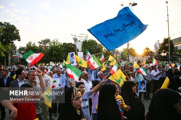 تجمع ضد آمریکایی و ضدصهیونیستی در بجنورد