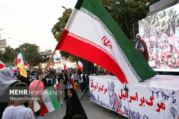 تجمع ضد آمریکایی و ضدصهیونیستی در بجنورد