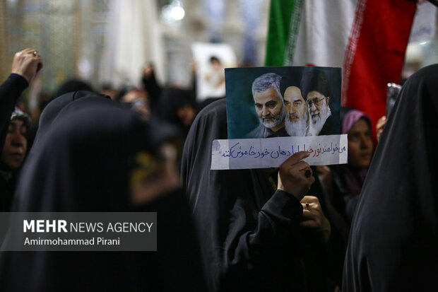 اعلام انزجار و فریاد انتقام مردم قم علیه تجاوز آمریکا به خاک ایران