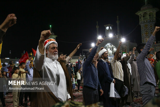 اعلام انزجار و فریاد انتقام مردم قم علیه تجاوز آمریکا به خاک ایران