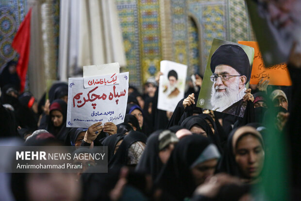 اعلام انزجار و فریاد انتقام مردم قم علیه تجاوز آمریکا به خاک ایران