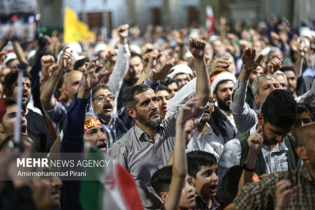 اعلام انزجار و فریاد انتقام مردم قم علیه تجاوز آمریکا به خاک ایران