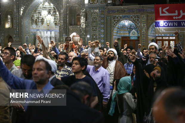 اعلام انزجار و فریاد انتقام مردم قم علیه تجاوز آمریکا به خاک ایران