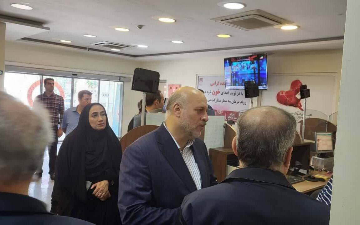 خون،انتقال،سازمان،استاندار،بازديد،مديران،معاون