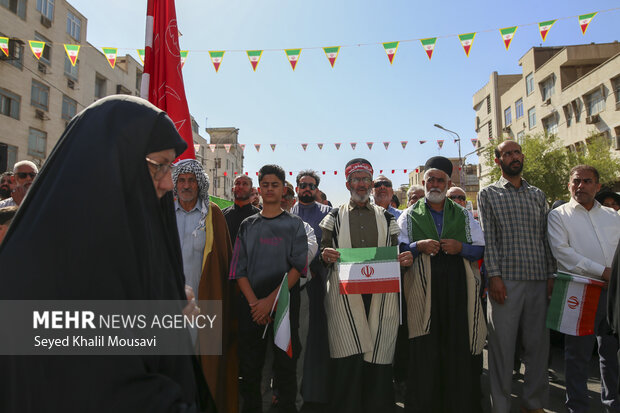 تشییع پیکر ۷ شهید خوزستانی در اهواز