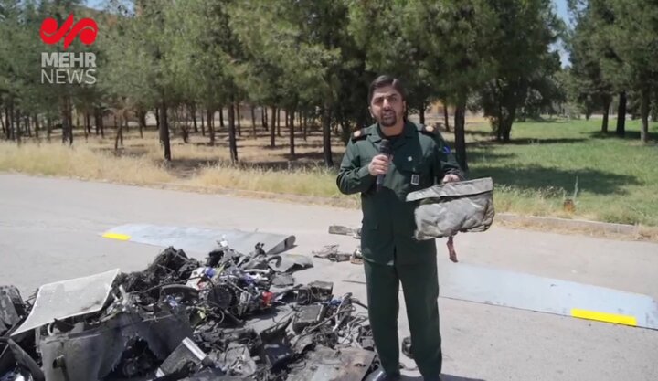 پاسخ مدافعان وطن به پیام عبری که روی پهپاد هرمس نوشته شده بود