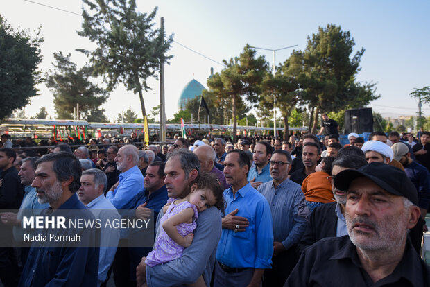 تشییع پیکر شهید راه وطن «حمیدرضا ادیب» در کرج