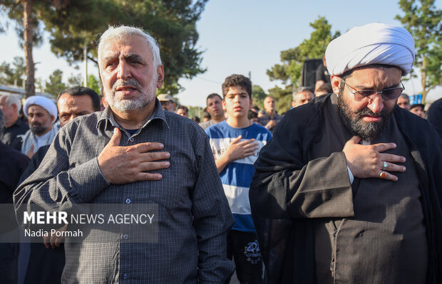 تشییع پیکر شهید راه وطن «حمیدرضا ادیب» در کرج