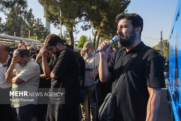 تشییع پیکر شهید راه وطن «حمیدرضا ادیب» در کرج