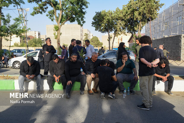 تشییع پیکر شهید راه وطن «حمیدرضا ادیب» در کرج