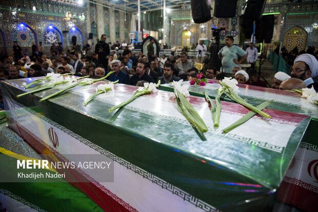 مراسم وداع با پیکر سرلشکرشهیدحاج‌مهدی‌ربانی