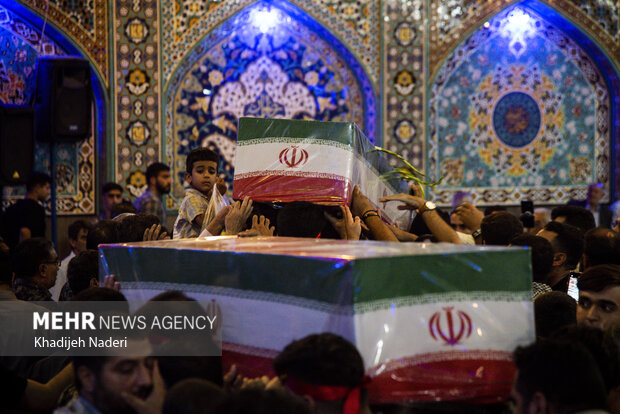 مراسم وداع با پیکر سرلشکرشهیدحاج‌مهدی‌ربانی