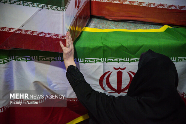 مراسم وداع با پیکر سرلشکر شهید «مهدی‌ ربانی» در اصفهان