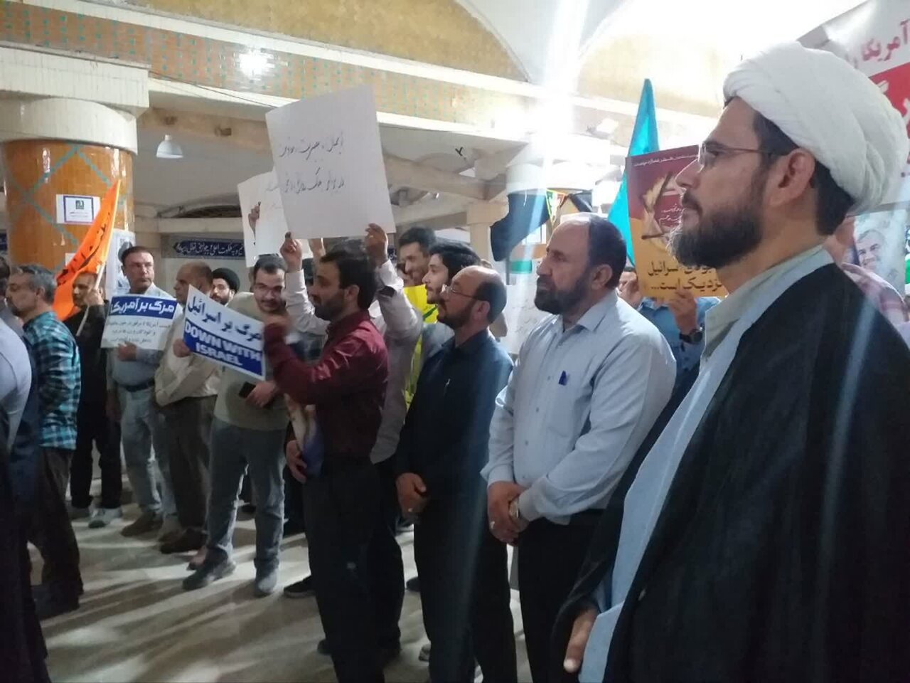 تجمع مردم بوشهر در محکومیت جنایات آمریکا