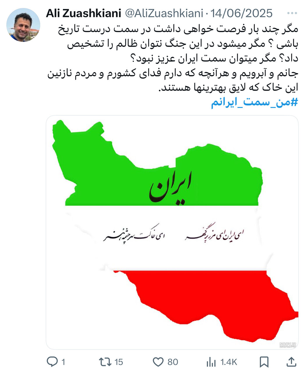 بازخوانی یک موج ملی در فضای مجازی؛ من سمت ایرانم