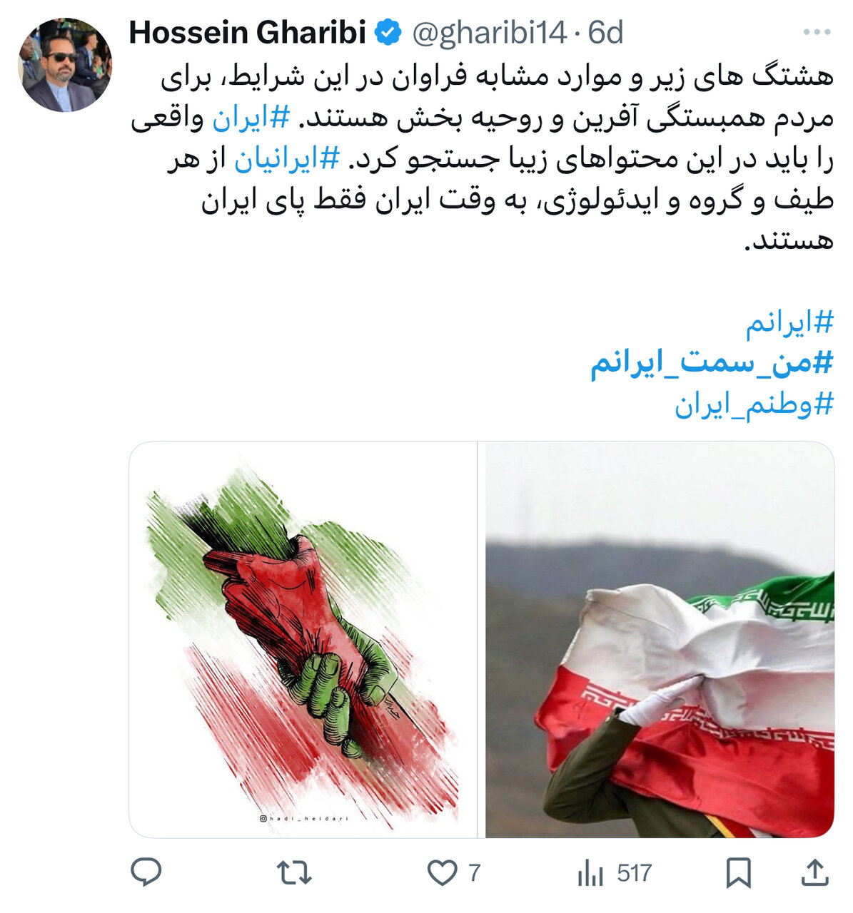 بازخوانی یک موج ملی در فضای مجازی؛ من سمت ایرانم