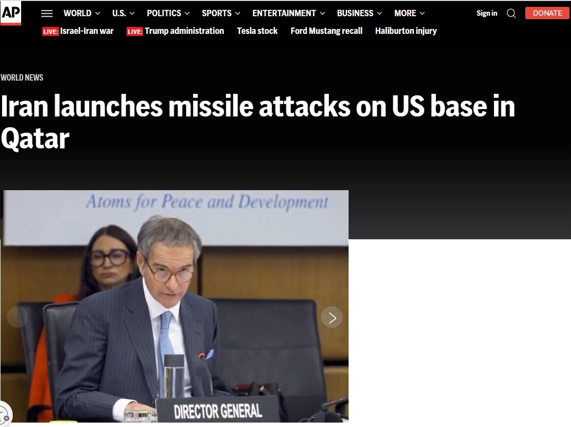 بازتاب «پاسخ موشکی ایران به تجاوز آمریکا» در رسانههای جهان