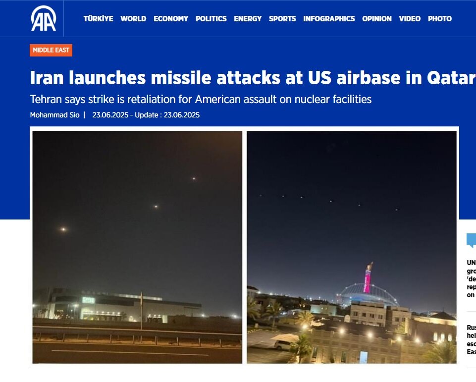 بازتاب «پاسخ موشکی ایران به تجاوز آمریکا» در رسانههای جهان