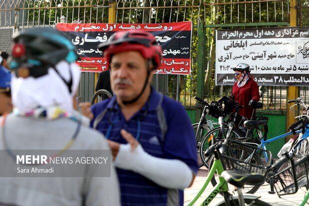 همایش دوچرخه سواری عمومی در قالب پویش «من ایرانم» در مشهد
