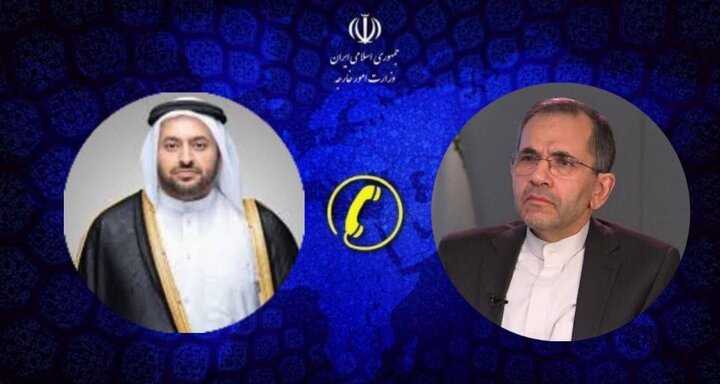 گفتگوی تلفنی تخت روانچی با وزیر مشاور وزارت خارجه قطر