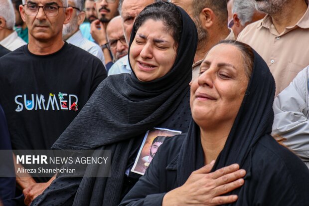 تشییع پیکر شهید راه وطن «امیر حسین صالحی» در رشت