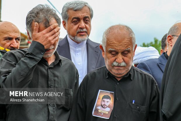تشییع پیکر شهید راه وطن «امیر حسین صالحی» در رشت