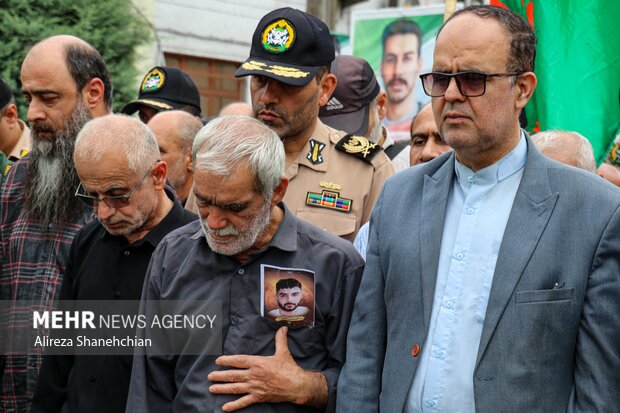 تشییع پیکر شهید راه وطن «امیر حسین صالحی» در رشت
