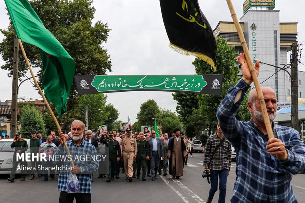 تشییع پیکر شهید راه وطن «امیر حسین صالحی» در رشت
