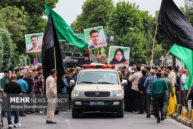 تشییع پیکر شهید راه وطن «امیر حسین صالحی» در رشت