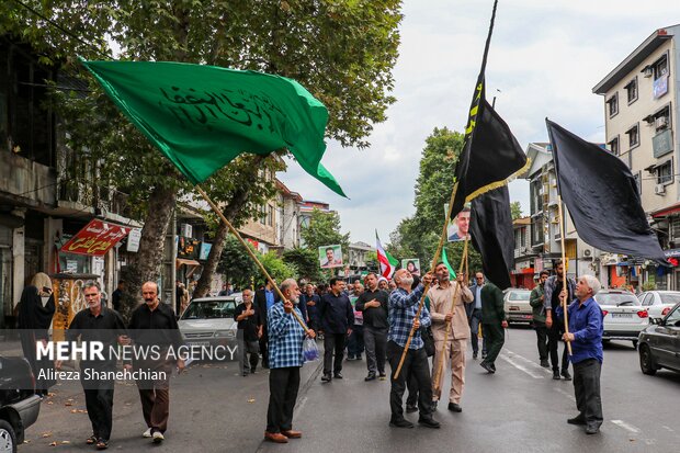 تشییع پیکر شهید راه وطن «امیر حسین صالحی» در رشت