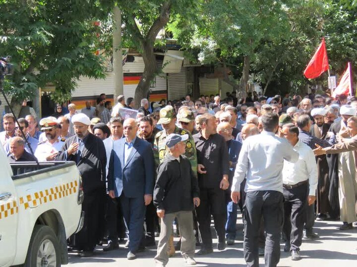 پیکر مطهر شهید «میثم معظمی گودرزی» در بروجرد تشییع شد