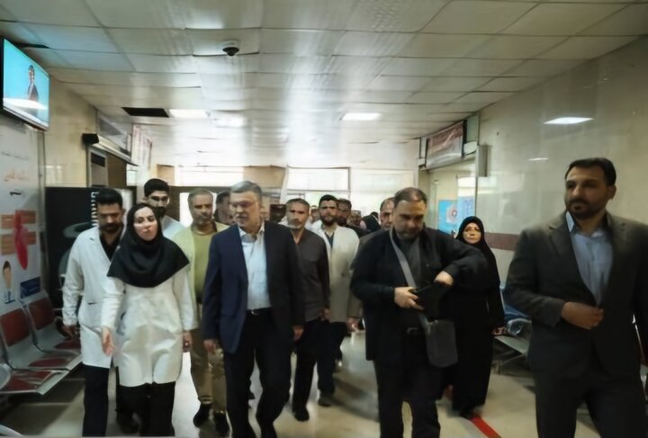 بازدید ظفرقندی از دو بیمارستان تهران