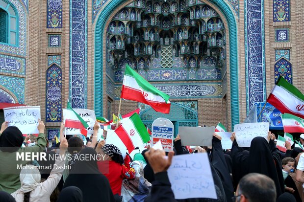 تجمع مردمی حمایت از عملیات «بشارت فتح» در اردبیل