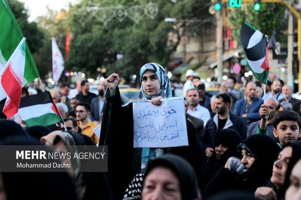 تجمع مردمی حمایت از عملیات «بشارت فتح» در اردبیل