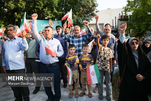 تجمع مردمی حمایت از عملیات «بشارت فتح» دربجنورد