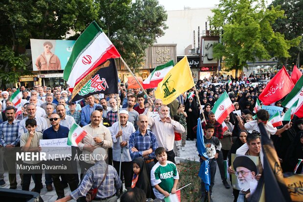 تجمع مردمی حمایت از عملیات«بشارت فتح» در تهران8