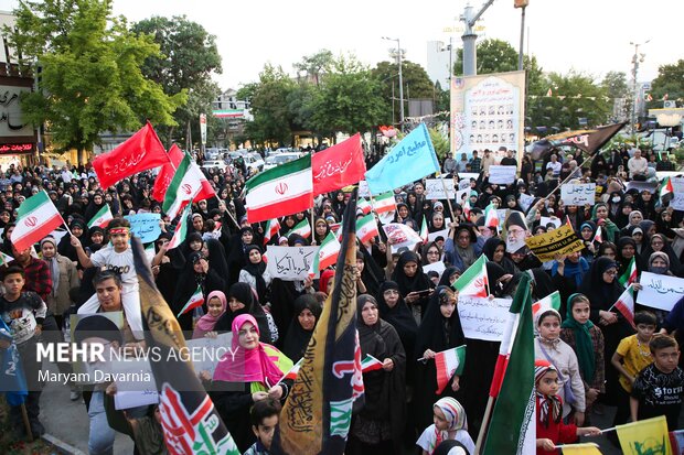 تجمع مردمی حمایت از عملیات «بشارت فتح» دربجنورد