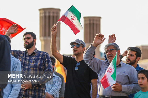 تجمع مردمی حمایت از عملیات «بشارت فتح» در یزد