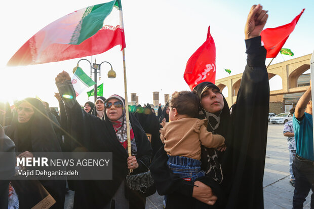 تجمع مردمی حمایت از عملیات «بشارت فتح» در یزد