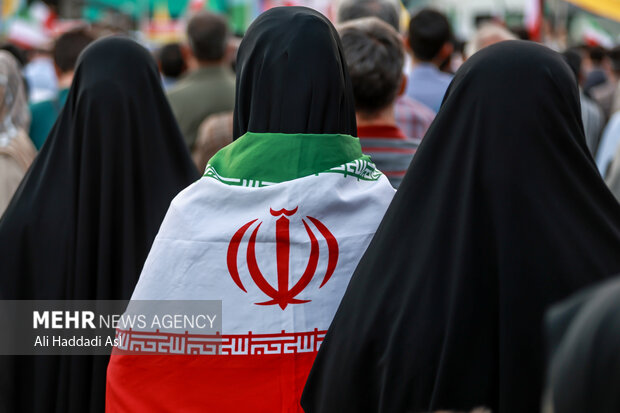 تجمع مردمی حمایت از عملیات«بشارت فتح» در تهران