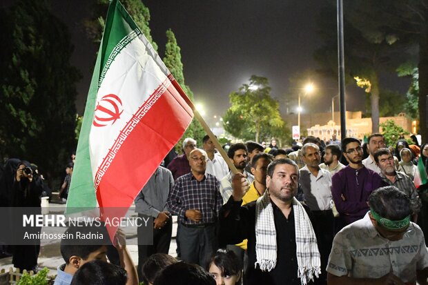 تجمع مردمی حمایت از عملیات «بشارت فتح» در بیرجند