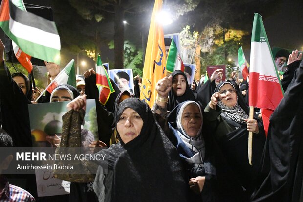 تجمع مردمی حمایت از عملیات «بشارت فتح» در بیرجند