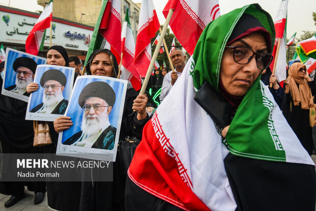 تجمع مردمی حمایت از عملیات«بشارت فتح» در تهران5