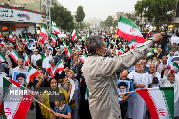 تجمع مردمی حمایت از عملیات «بشارت فتح» در کرج