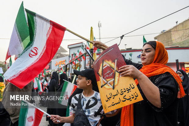 تجمع مردمی حمایت از عملیات «بشارت فتح» در کرج