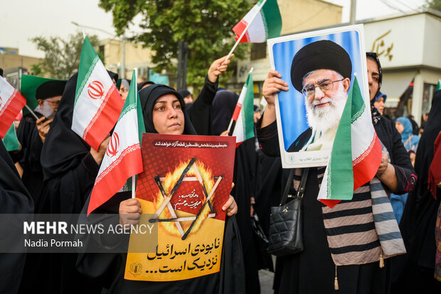 تجمع مردمی حمایت از عملیات «بشارت فتح» در کرج