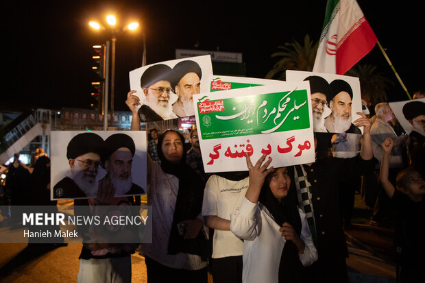 تجمع مردمی حمایت از عملیات «بشارت فتح» در گرگان