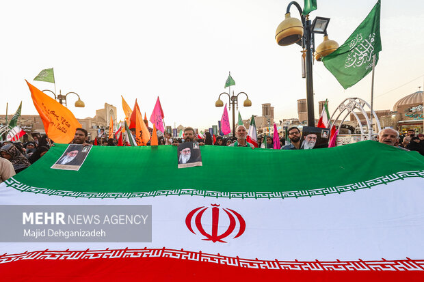تجمع مردمی حمایت از عملیات «بشارت فتح» در یزد
