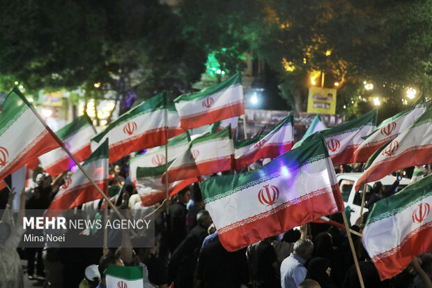 تجمع مردمی حمایت از عملیات "بشارت فتح" در تبریز