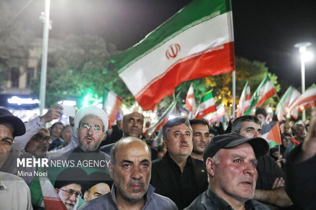 تجمع مردمی حمایت از عملیات "بشارت فتح" در تبریز